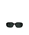 Gucci Geometric Plastic Rectangle Sunglasses In Black