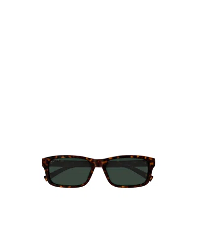Gucci Gg1986sa Rectangle Sunglasses In Brown
