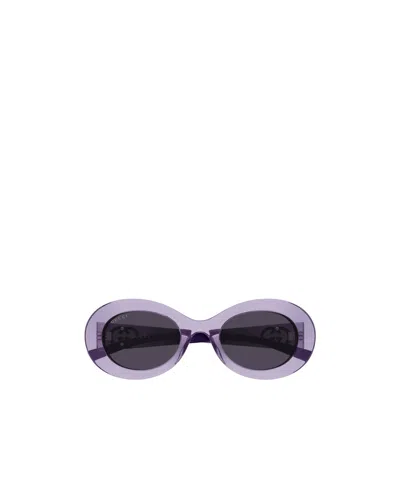 Gucci Geometric Sunglasses In Purple