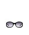 Gucci Acetate Sunglasses With Gradient Lenses And Oval Frame In Black