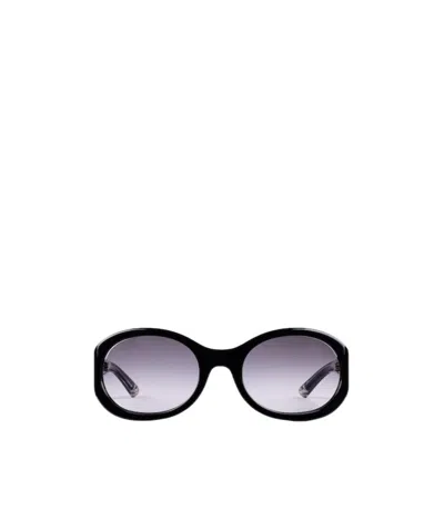 GUCCI GUCCI EYEWEAR OVAL FRAME SUNGLASSES