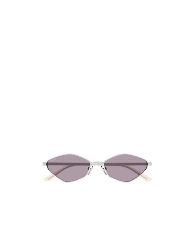 Gucci Gg2222s Geometric-frame Sunglasses In Silver