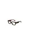 Gucci Gg1666o006 Havana Red Transparen In Black