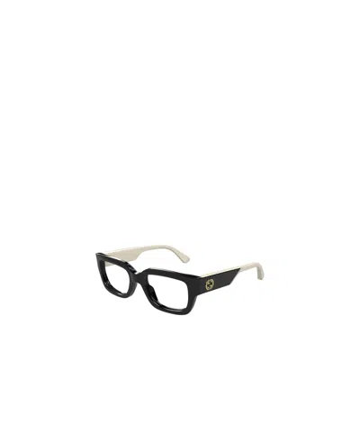 Gucci Geometrically Framed Flat Mirror In Black