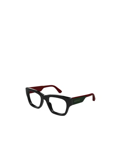 Gucci Geometrically Framed Flat Mirror In Black