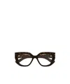 Gucci Geometrically Framed Flat Mirror In Black