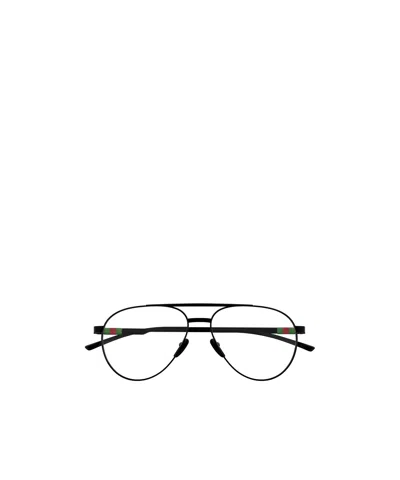 Gucci Geometrically Framed Flat Mirror In Black