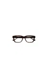 Gucci Tortoiseshell Logo-engraved Glasses In Black