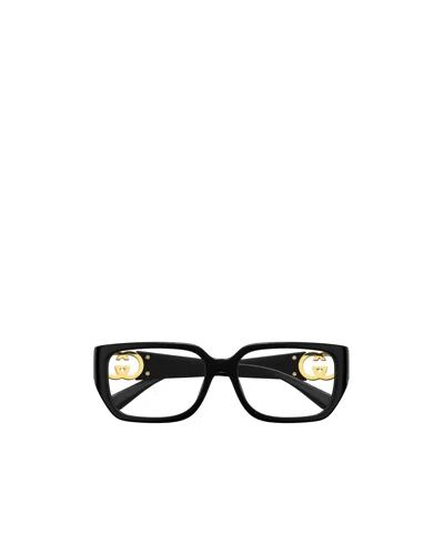 Gucci Geometrically Framed Flat Mirror In Black