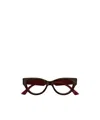 Gucci Gg1665o006 Havana Red Transparen In Brown