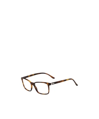Gucci Geometrically Framed Flat Mirror In Brown