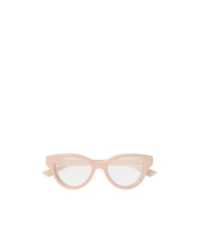 Gucci Geometrically Framed Flat Mirror In Nude
