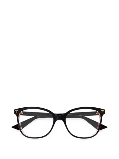 Gucci Geometric-frame Glasses In Black