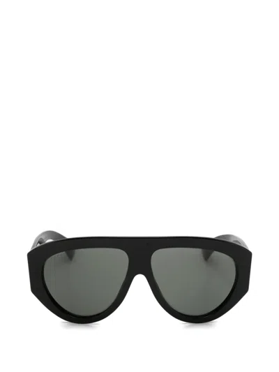 Gucci Geometric-frame Sunglasses In Black