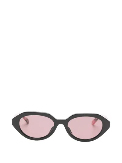 Gucci Geometric-frame Sunglasses In Black