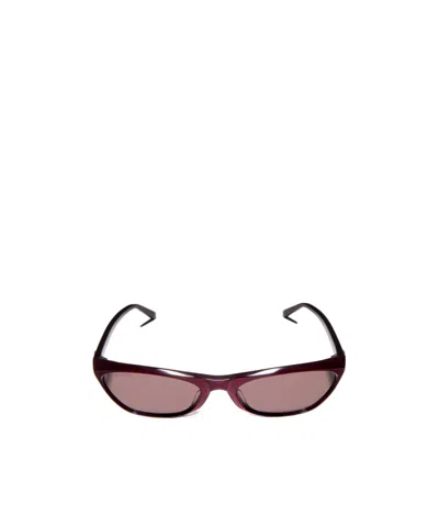 Gucci Geometric-frame Sunglasses In Brown