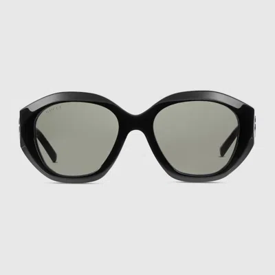 Gucci Geometric-frame Sunglasses In Pattern