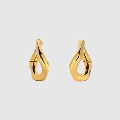 Gucci Geometrische Ohrringe Mit Schriftzug In Undefined