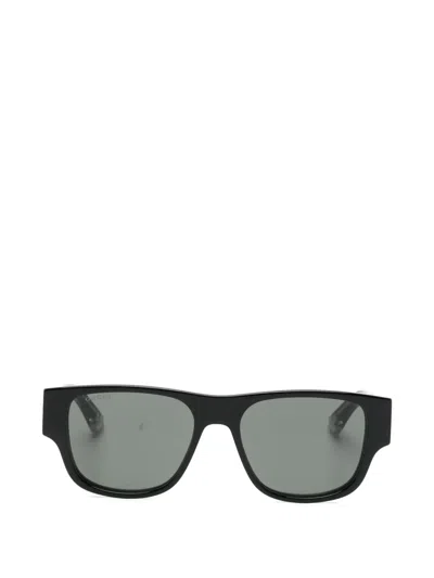 Gucci Geomtric-frame Sunglasses In Black