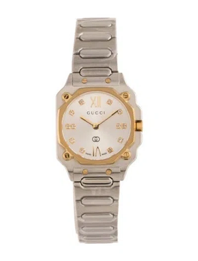 Pre-owned Gucci G-flat Watch, 24mm In Multicolor