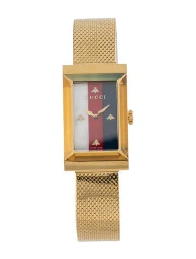 Pre-owned Gucci G-frame Watch, 21mm In Multicolor