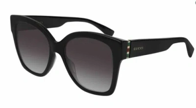 Pre-owned Gucci Gg 0459 S 001 Black Sunglasses In Gray