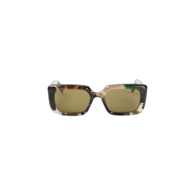 Gucci Gg 1906s Green And Brown  Acetate Sunglasses