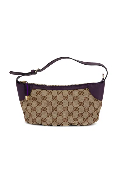 Pre-owned Gucci Gg Accessory Pouch In Sand