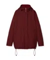 Gucci Gg All-over Motif Reversible Hooded Parka In Burgundy