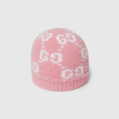 Gucci Gg Alpaca Blend Hat In Metallic