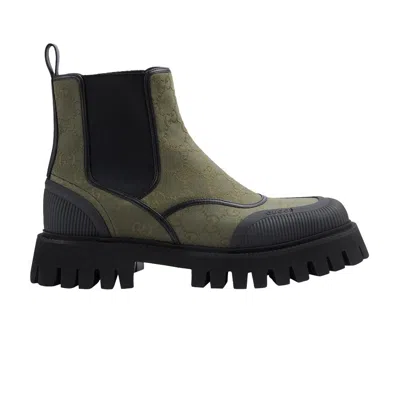 Pre-owned Gucci Gg Ankle Boot 'green' | Men's Size 11