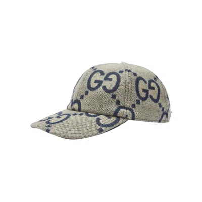 Pre-owned Gucci Gg Antonio Baseball Hat 'grey' | Men's Size M In Gray
