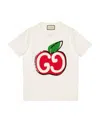 Gucci Gg Apple Print T-shirt In White