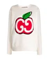 Gucci Printed Round-neck Sweater In White