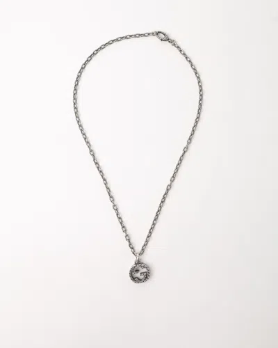 Gucci Gg Arabesque Silver Necklace