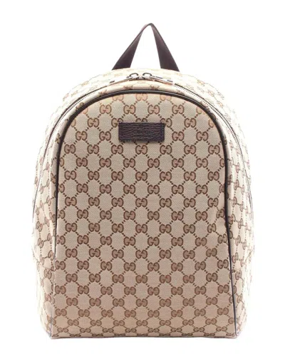 Gucci Gg Backpack (authentic Pre-loved) In Neutral