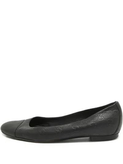 Pre-owned Gucci Gg Ballet Flats