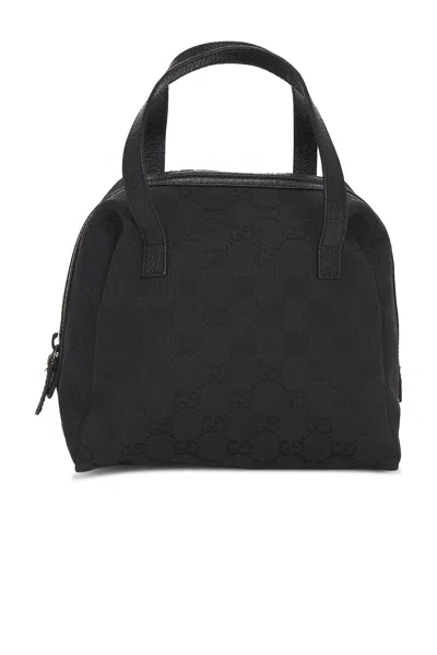 Pre-owned Gucci Gg Balthus Cosmetic Handbag In Black