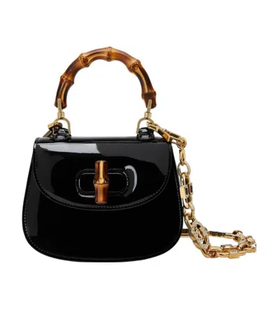 Gucci Gg Bamboo 1947 Tote Bag In Black