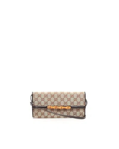 Gucci Gg Bamboo Bag In Brown