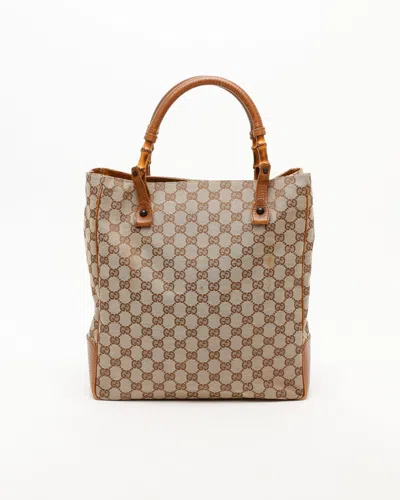 Gucci Gg Bamboo Tote Bag