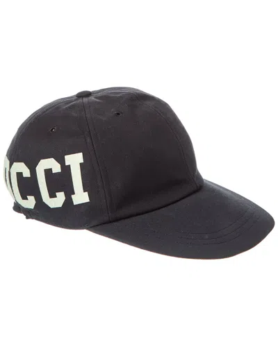 Gucci Gg Baseball Cap In Black