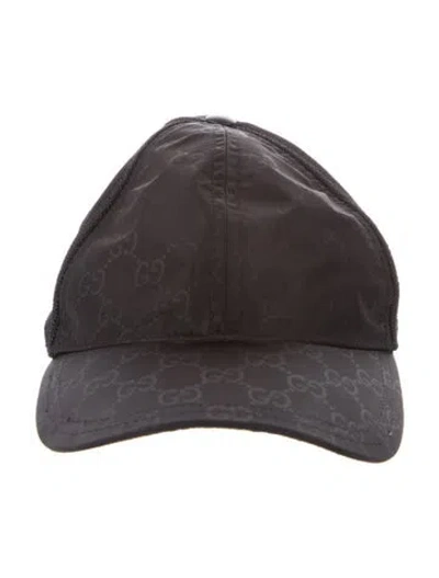 Pre-owned Gucci Gg Baseball Cap In Black