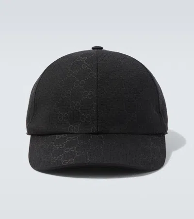 Gucci Gg Baseball Cap In Black