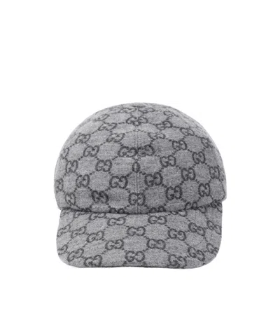 Gucci Gg Baseball Cap In Grey