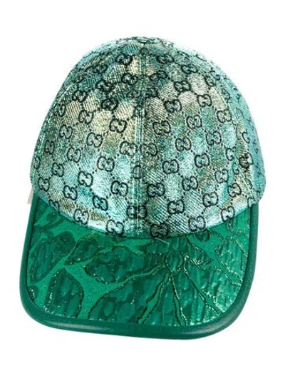 Pre-owned Gucci Gg Baseball Cap In Green