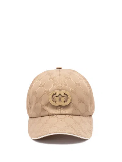 Gucci `gg` Baseball Hat In Neutral