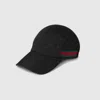 Gucci Gg Baseball Hat With Web In Black