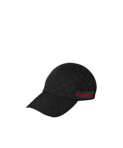 Gucci Gg Baseball Hat With Web In Pattern