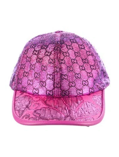 Pre-owned Gucci Gg Baseball Hat W/tags In Purple